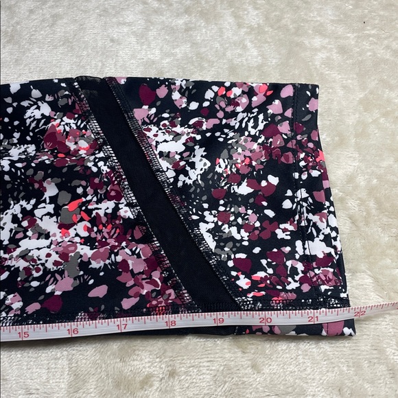 Xersion Fitted Pink and Black Splatter Pattern Leggings - Picture 7 of 11